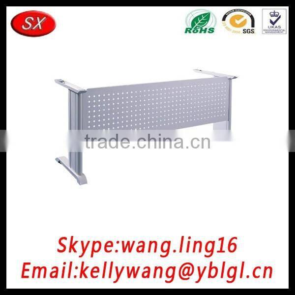2016 new style office metal leg office desk powder coating white