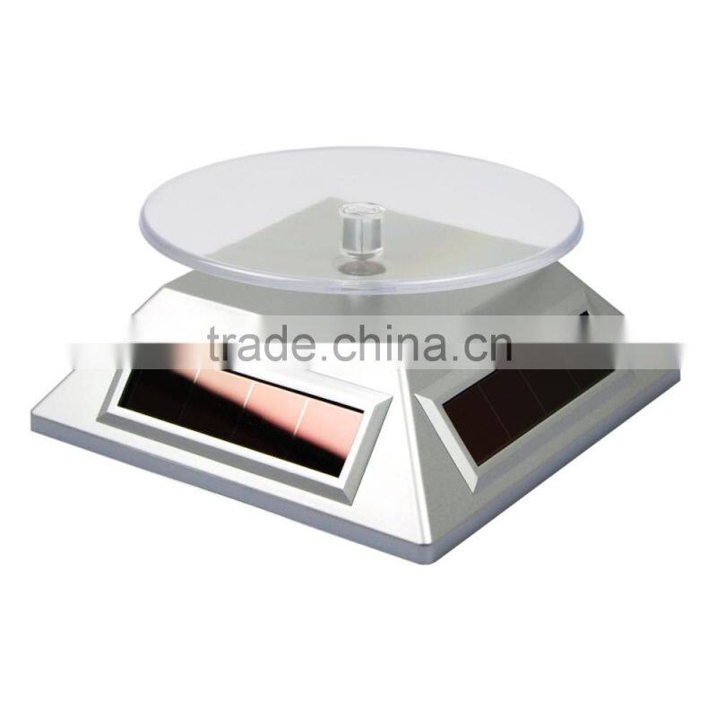 2015 Hot Sales Jewelry Making Supplies Diamond Electronic Solar Pocket Turntable Display