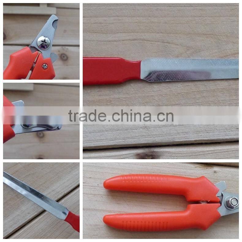 Nail clipper and nail file set pet nail grooming kit cleaning tool 2 in 1