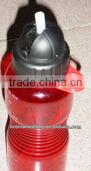OEM Blow Molding PP Plastic water bottle With Straw HDPE drinking bottle for sale