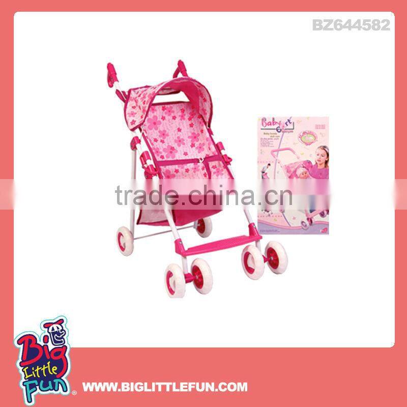 Lovely baby doll stroller toy with baby doll