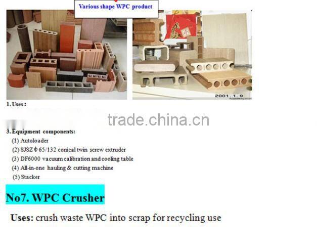 WPC door panel extrusion line/WPC window frame making line/wpc plastic door frame extrusion plant