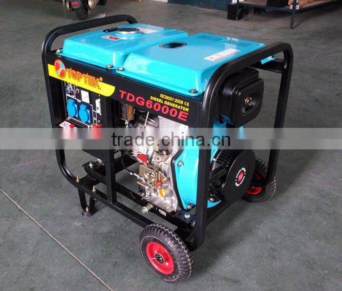 portable with handles and wheels 5kw diesel generator price list