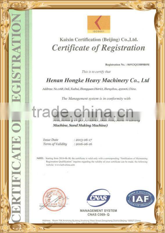 BV and ISO Fine powder ball mill