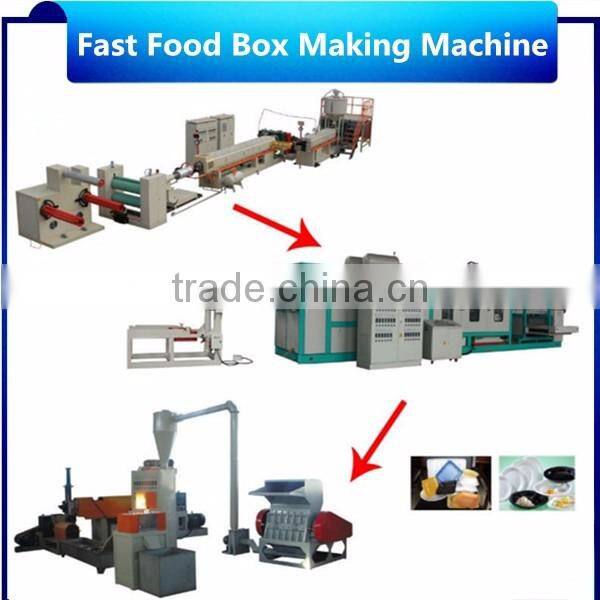 Food Container Machine high capacity Ps Foam Food Box Making Machine