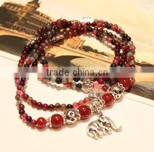 Natural red agate garnet bracelet