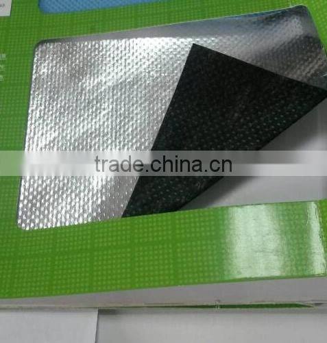 Aluminum foil coated with nonwoven