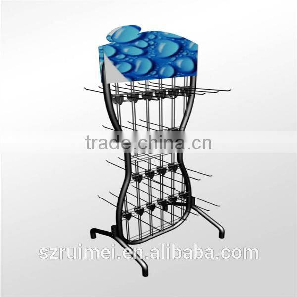 Customized floor standing slipper display rack