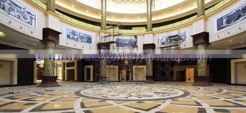 High quality Western DARK GREEN ONYX COLUMNS PILLARS CARVED TOP