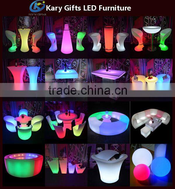 WIFI Controlled Outdoor Led Lounge Furniture DMX Lounge Furniture