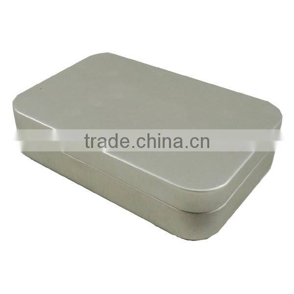 rectangular plain small metal tin boxes
