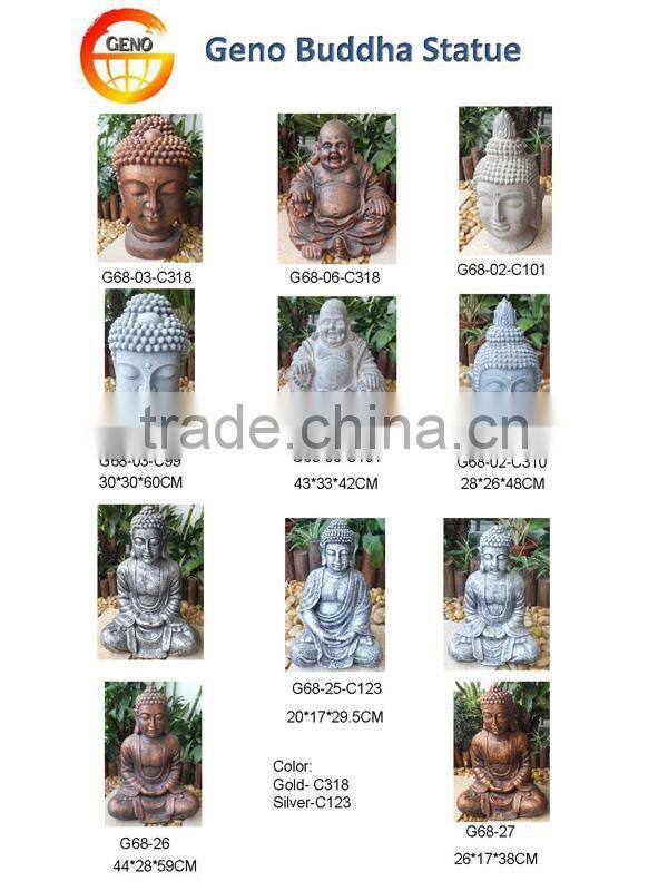 Fiberglass buddha head wall plaque for wall decoration