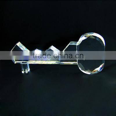 crystal key shape paperweight