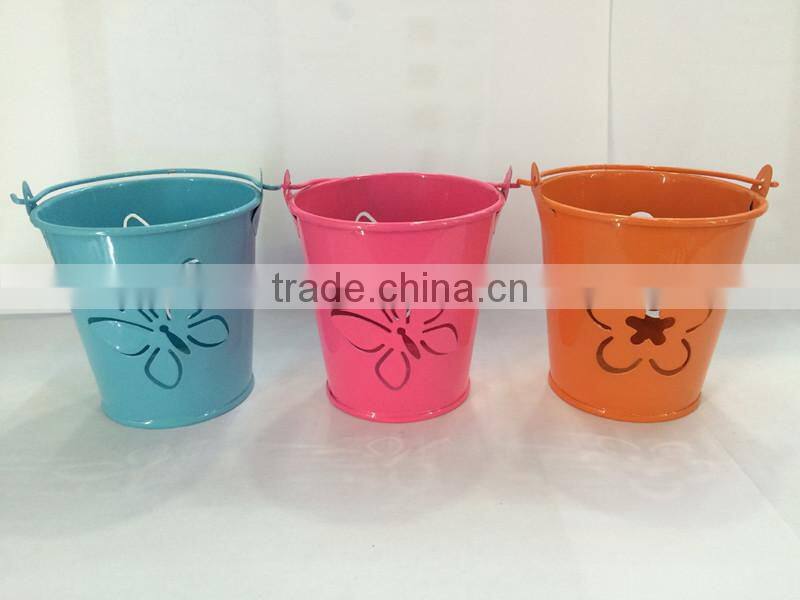 painting designs types of hollow sunflower heart shape gold metal metallic flower vase