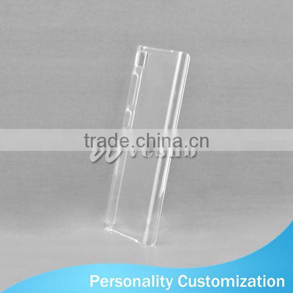 Wholesale Custom Design Light Weight Bulk 3D Clear Blank Sublimation Plastic Mobile Phone Case For Huawei P8