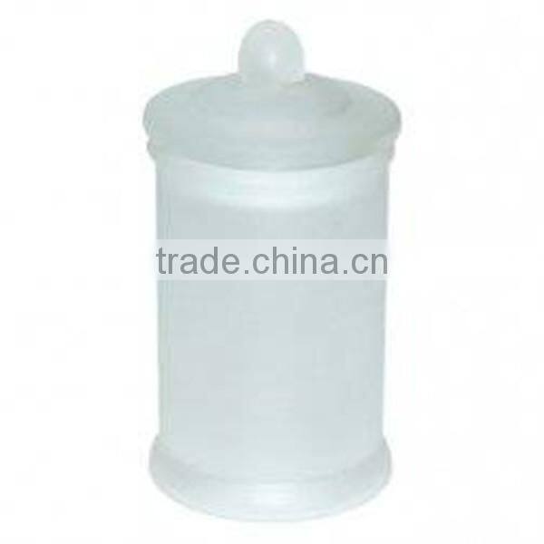 Wholesale Sublimation Cylinder Empty Glass Storage Bottle Candy Jar With Lid