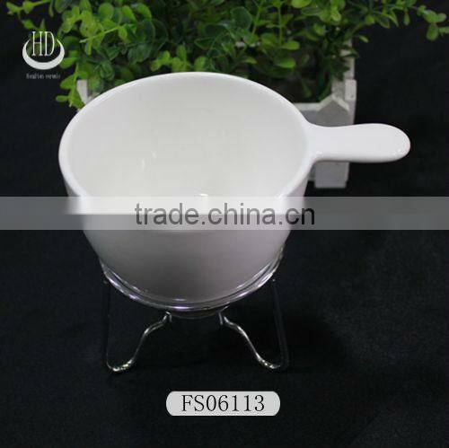 ceramic chocolate fondue pot