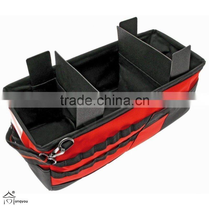 Car trunk organizer box and tool carrier