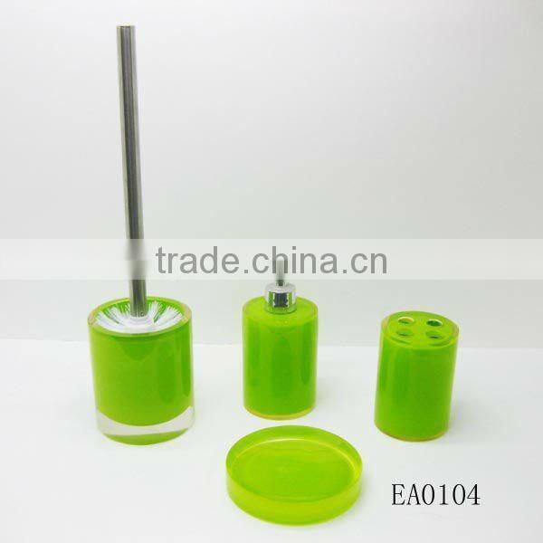 Blue bathroom accessory sets for home and hotel 4 pcs