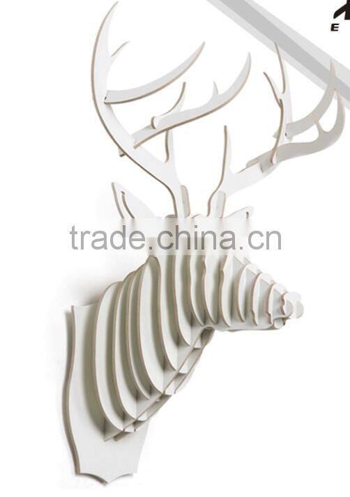 Cute modern style DIY small deer head christmas animal wall hanging decorations expand furniture