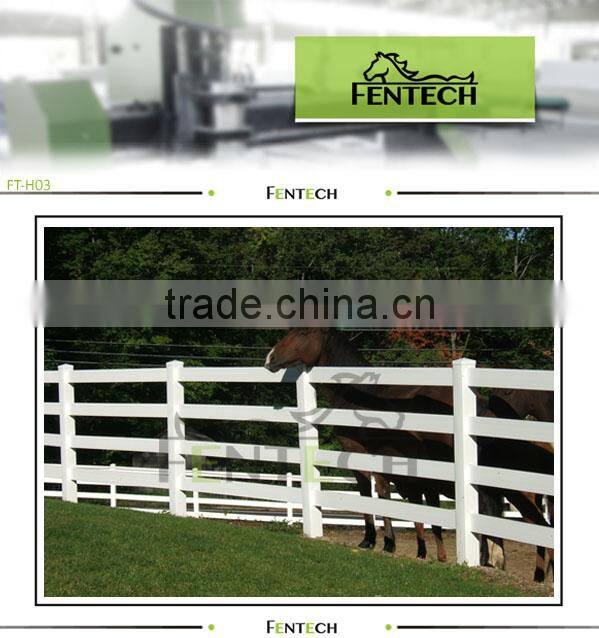 White four rail horse fencing