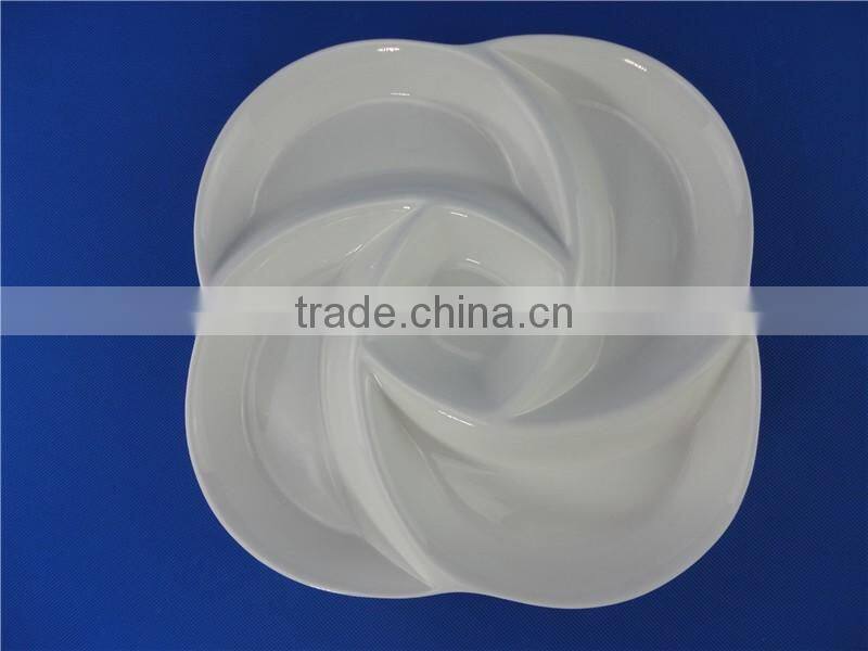 wholesale porcelain disposable divider plates