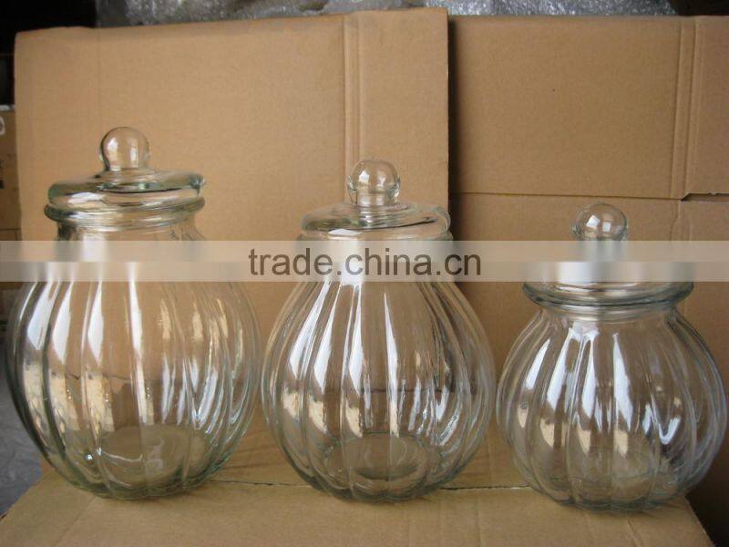 large volume jars glass with lid 2.5L,4L,5.5L