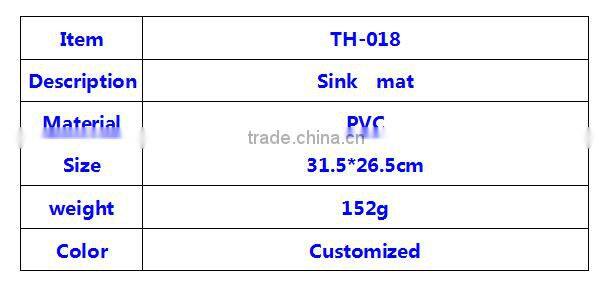 bathroom sink anti-alip PVC plastic mat