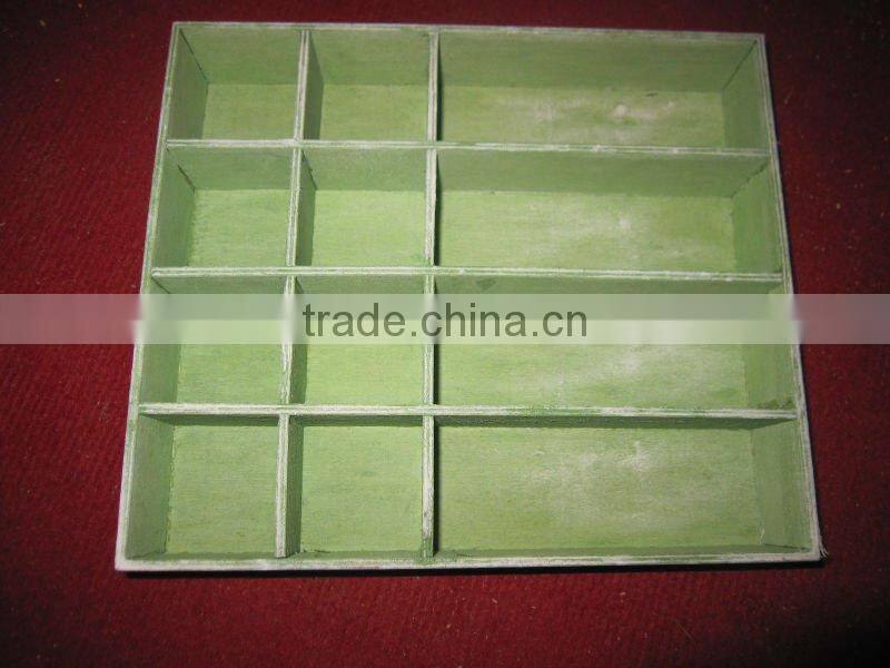high quality pine wooden box,wooden tray with different tabula