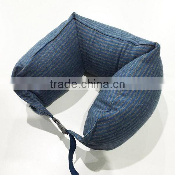 New products no imprinting strip bolster cushion cotton travel neck sleeping anti wrinkle neck pillow made in china