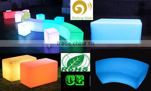 waterproof LED Cube with RF remote, party, event, home decor, bar, night club accessories