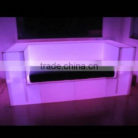 Luminous Bar Furniture 2 Seater Sofa LED Plastic Waterproof Illuminated Sofa for Nightclub / otobi furniture in bangladesh price