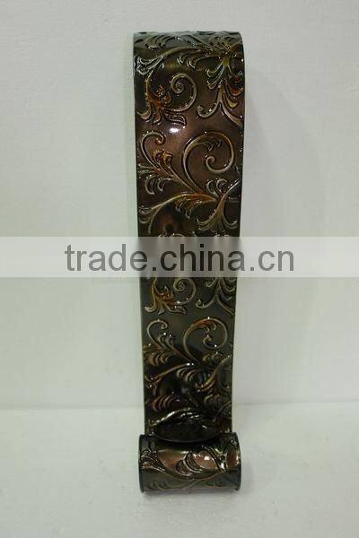 Wall- mounted iron candle holder
