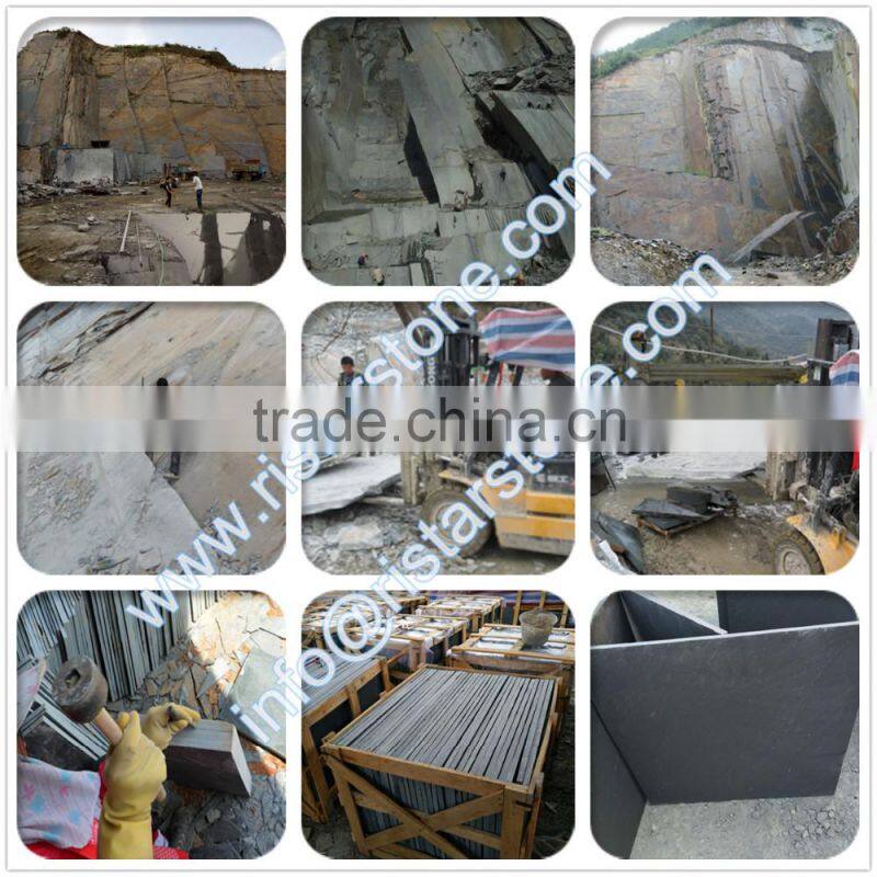 Cheapest natural China black slate stone