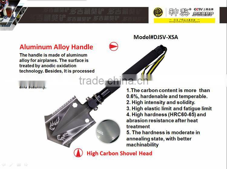 2015 Gardon Tool Set Multifunction Outdoor Garden Hoe Outdoor Camping Shovel with Wire Cutter