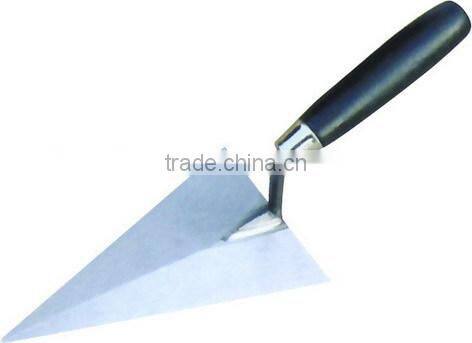 Carbon steel hand trowel 5'' with wood handle