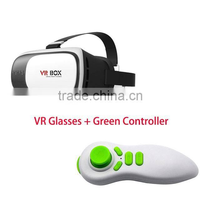 3D VR Box Headset for 3D Video Watching / Virtual Reality Glasses 4.5 - 6 inch with Controller Available