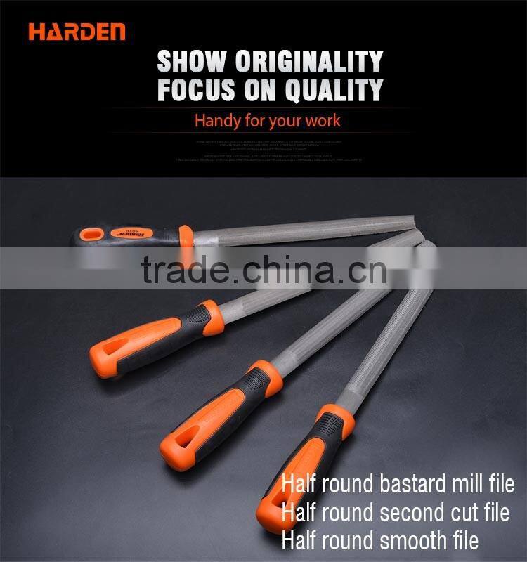 Professional 8" Half Round Smooth Cut File With Soft Handle