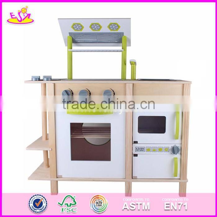 2017 new design giraffe preschool toy wooden children play kitchen W10C234