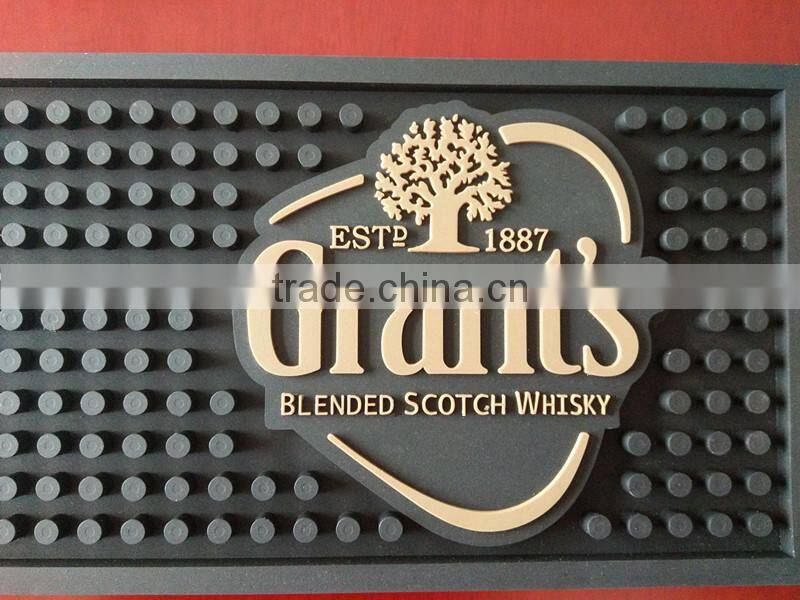 Top cool design 3d drip bar mat waterproof bar mats detail