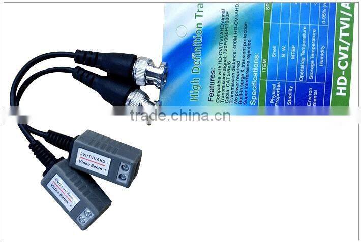 1 Channel Passive HD-CVI/AHD UTP Video Balun, Video Transceiver, Twisted Pair Transmitter