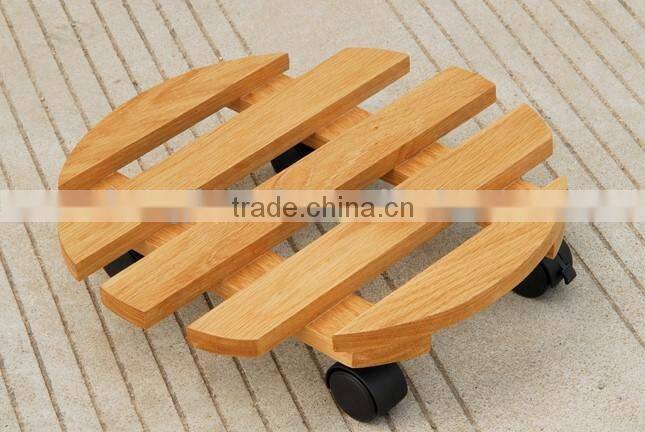 wooden flower moving dolly wood pallet cart