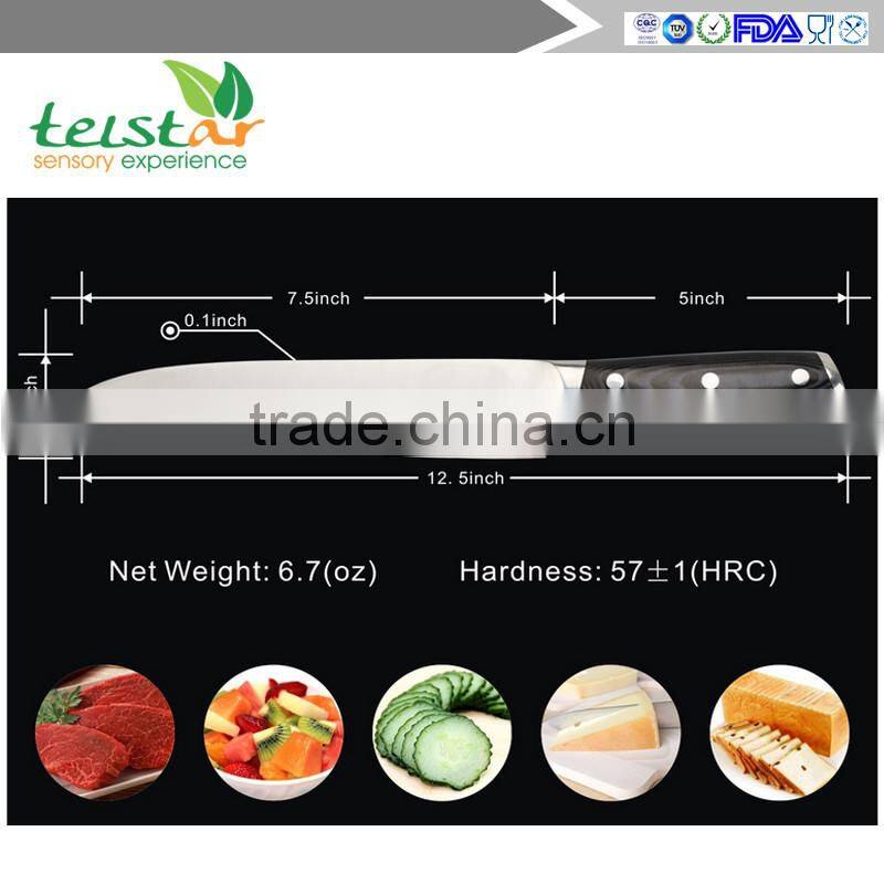 Chef's Knife 7.5 Inch German High Carbon Stainless Steel, Very Sharp, Balanced Comfortable Handle, Multipurpose Kitchen Knife