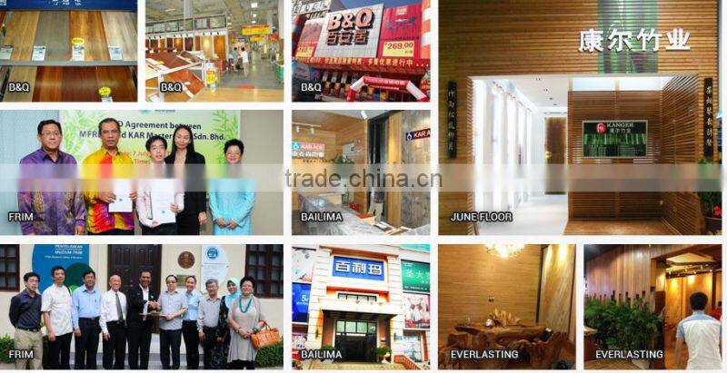 Outside strand woven high density composite outdoor flooring