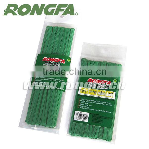 6mm x 30cm environmentally green vineyard twist ties