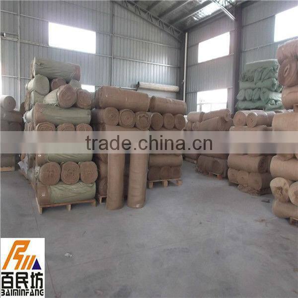 burlap serged edge ribbon 2'' wide 5yards long nature color