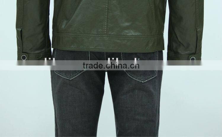 2014 new made in china leather jacket