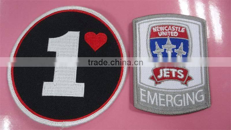 Customized fancy shape embroidery patch