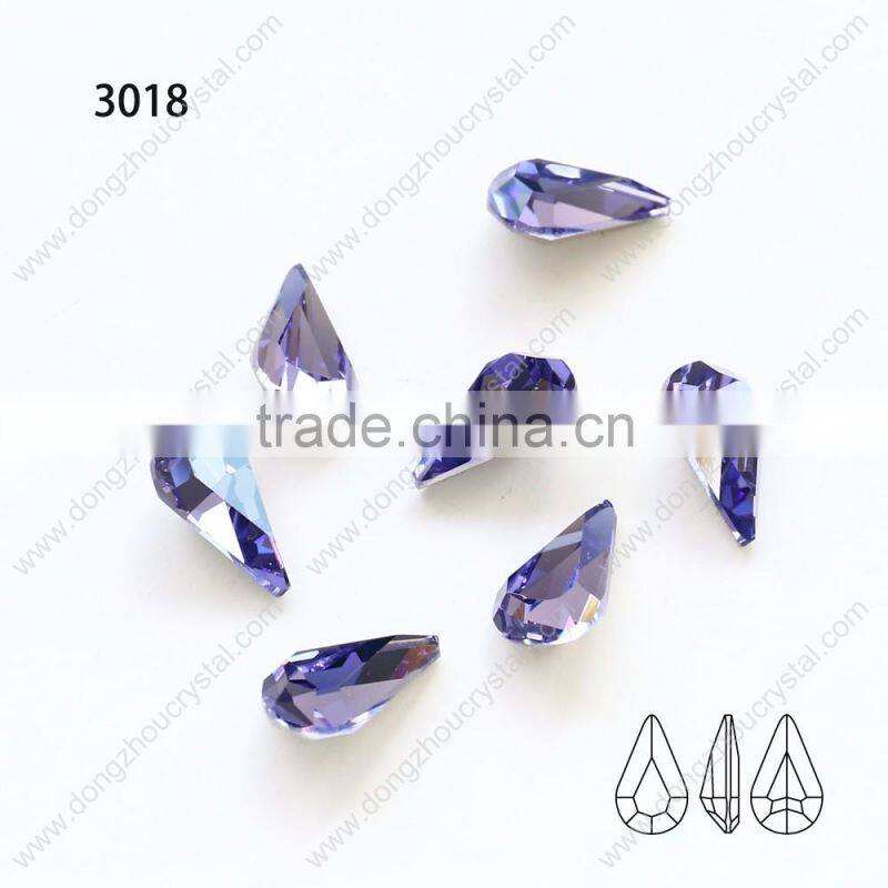 Loose water drop crystal glass bead stone for decoration factory wholesale