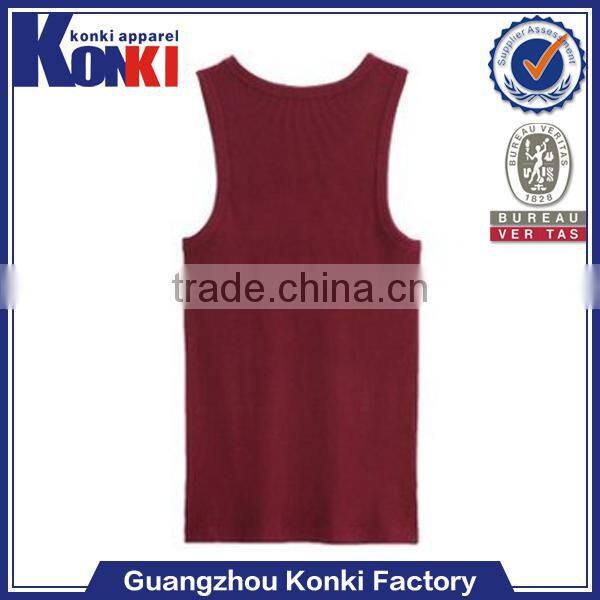 Colorful mens polyester plain racer back tank tops